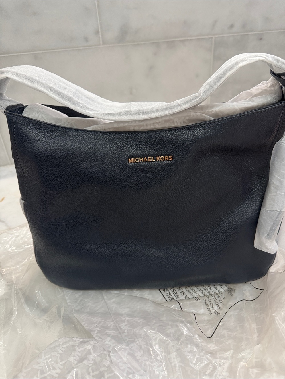 Michael Kors Admiral Blue New MK Signature Messenger Bag